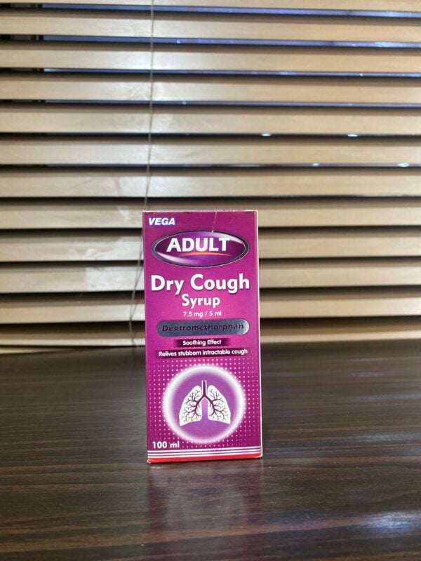 Adult Dry Cough Syrup [Dextromethorphan] 100ml Vega - Image 4