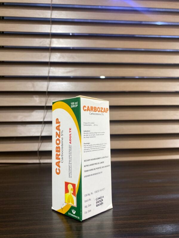 Carbozap [Cabocistine] Syrup Adult - Image 3