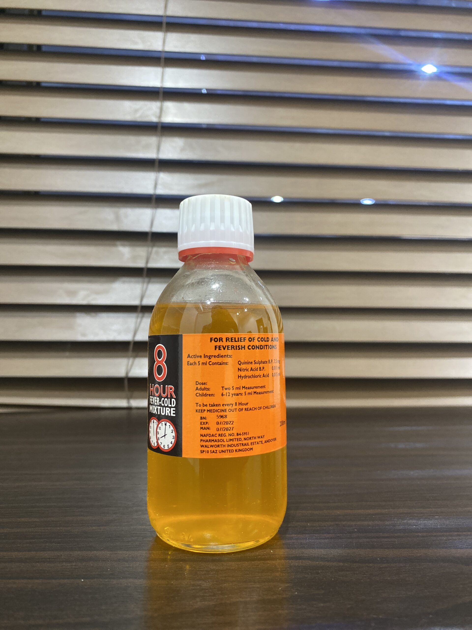 8-Hours Fever Cold Mixture – Scab Pharmacy Limited