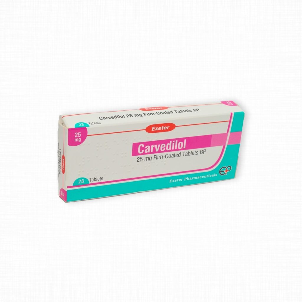 Carvedilol [Exeter] 25mg Tablet - Scab Pharmacy Limited