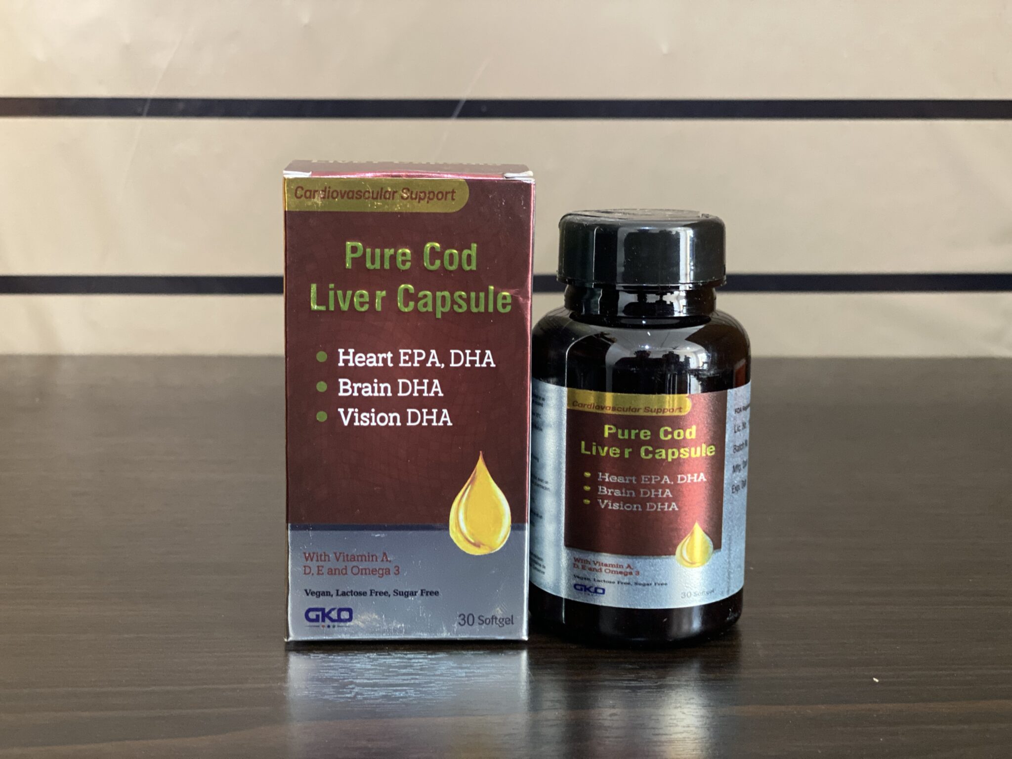 Pure Cod Liver Capsules [GKO] 30's - Scab Pharmacy Limited
