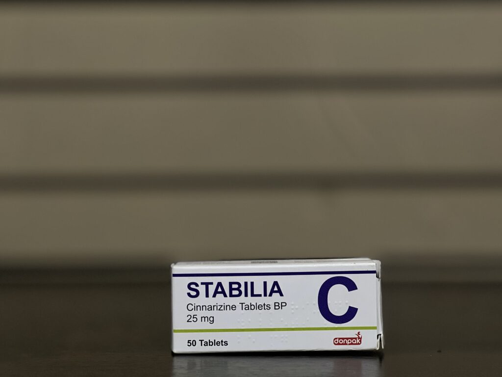 Cinnarizine [Stabilia] 25mg Tablet - Scab Pharmacy Limited